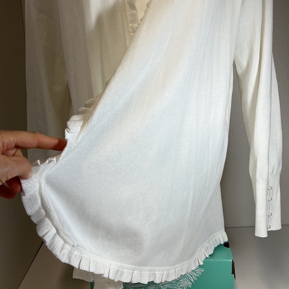NWT Joseph A Ivory Women’s Cardigan Size L - Picture 4 of 15